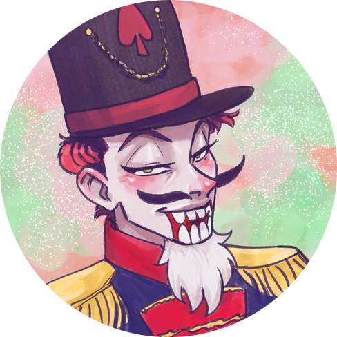 Morow Hisoka (Hunter × Hunter) is looking creepily happy in a Nutcracker getup.